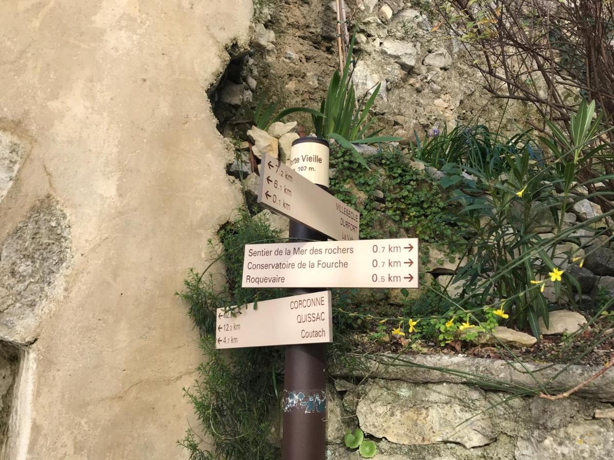 Charmant Logis Dans La Catiche De Loutre, Maison Medievale Sauve Exterior foto